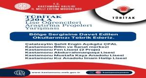 2204-A TÜBİTAK Lise Öğrencileri Araştırma Projeleri Yarışması Finaline katılım hakkı kazandık.